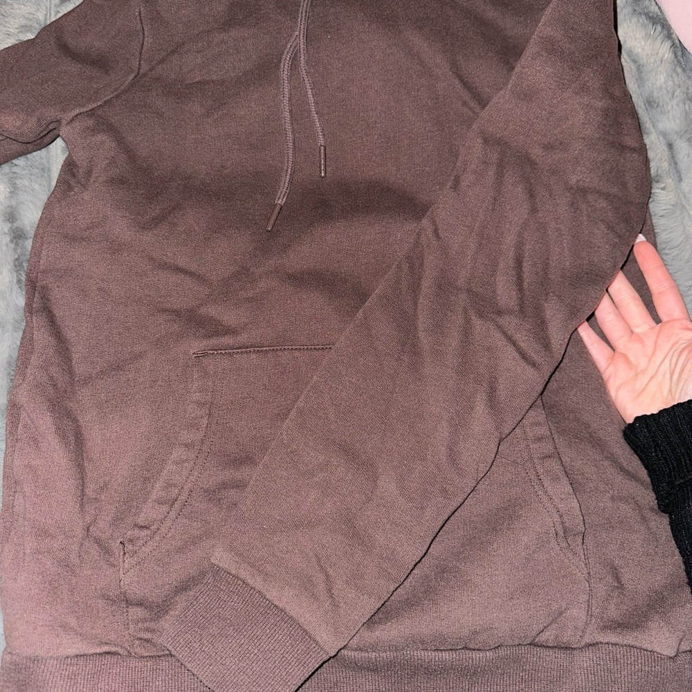 Twik Brown Hoodie with Drawstring